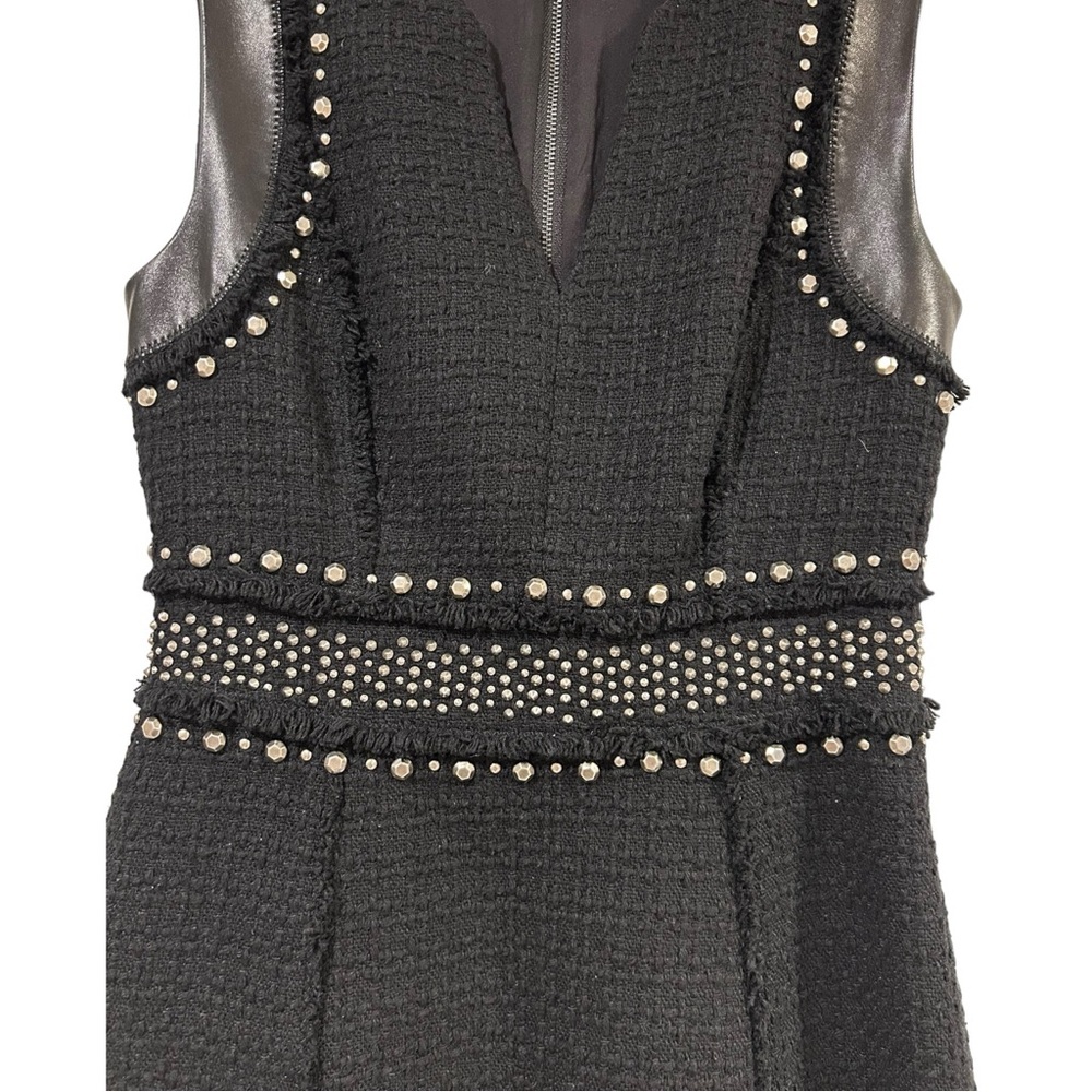 Rebecca Taylor Black Studded Midi Dress